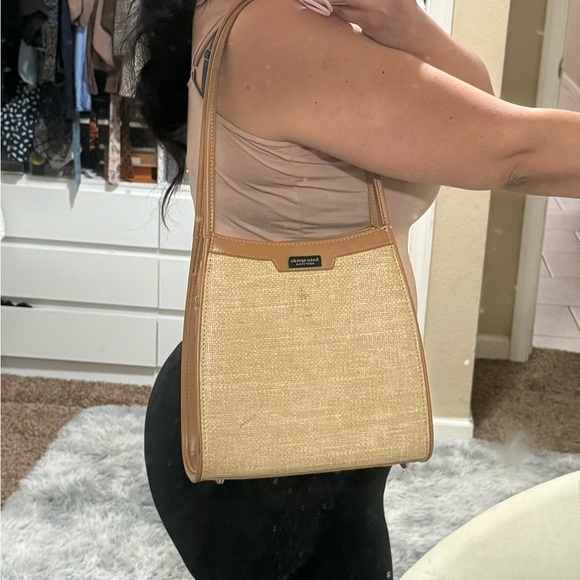 kate spade Natural Straw and Tan Shoulder Bag - Picture 9 of 9